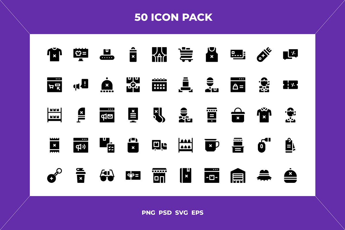 Merchandising icons, an Outline Icon by Wencory (Photo 1 of 2)