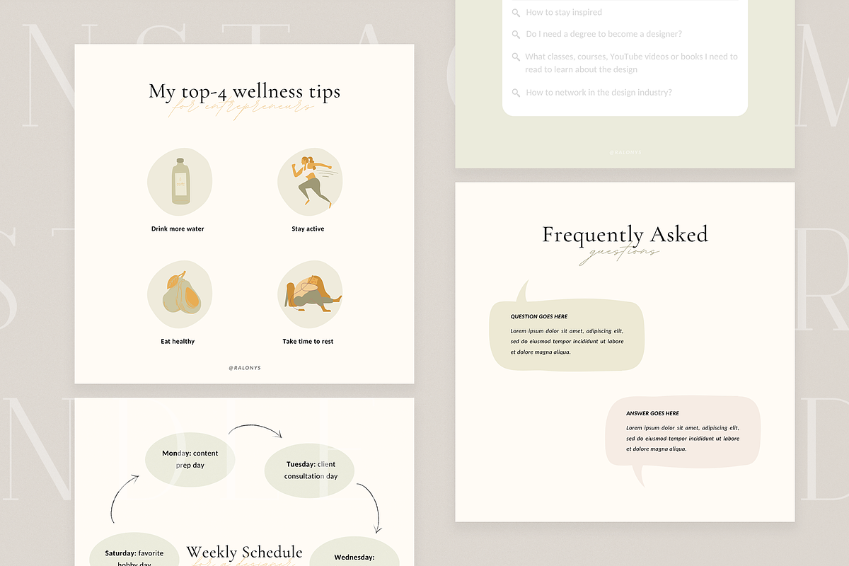 Instagram Bundle | CANVA, a Social Media Template by Ralony (Photo 10 of 13)