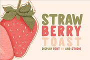 Strawberry Toast, a Sans Serif Font by And Studio (Thumbnail 1 of 19)