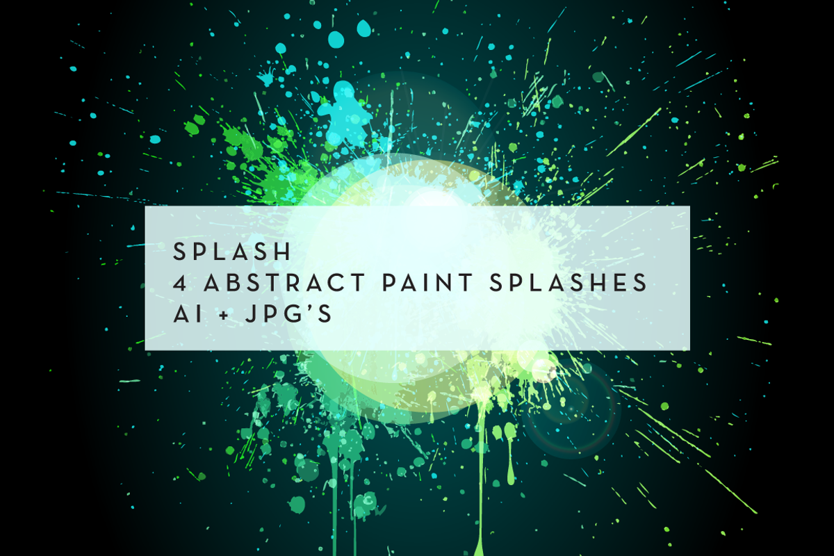 Splash: 4 background circles, a Texture Illustration by vekstok (Photo 4 of 4)