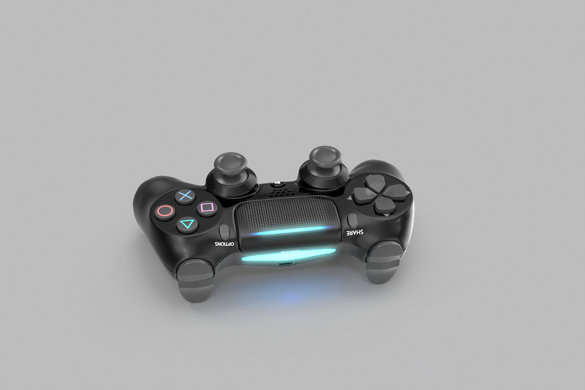 DualShock 4 Wireless Controller, an Object 3D Model by Tedi Permana (Photo 7 of 11)