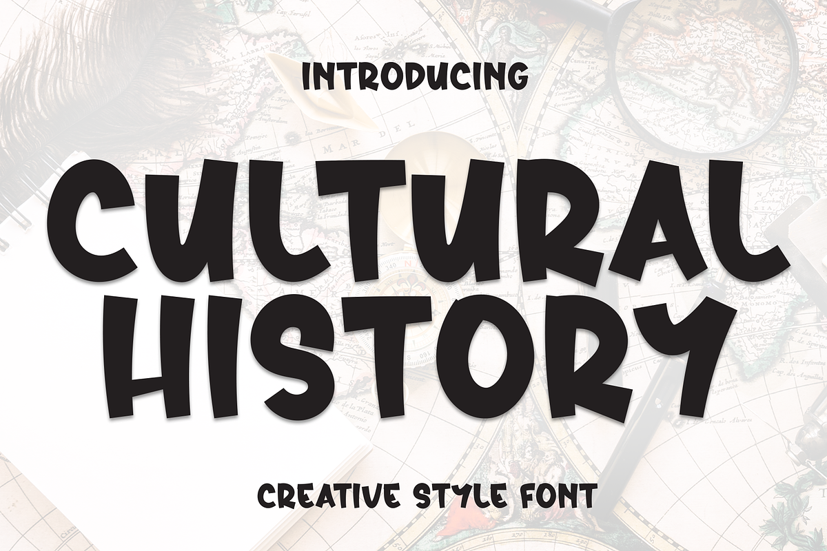 Cultural History | Script Font, a Script Font by Scratchones (Photo 1 of 8)