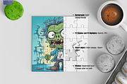 Jigsaw Puzzle Mockup 6 PSD 5x5pieces, a Merchandise Mockup by GraphicVil (Thumbnail 3 of 9)