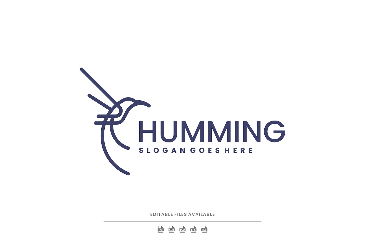 Minimalist Line Art Humming Bird, a Branding & Logo Template by Artnivora.Std (Photo 1 of 4)