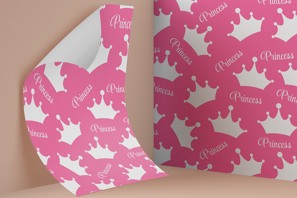 Princess Seamless Pattern, a Pattern Graphic by Digital Studio