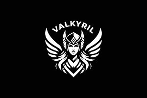 valkyrie mythological woman logo, a Branding & Logo Template by funpixel
