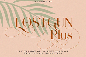 Lostgun Plus | Stylish Typeface