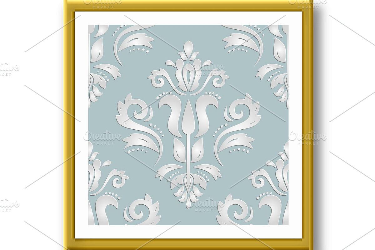 Seamless Vector Pattern With 3D, a Pattern Graphic by FineArtStudio (Photo 2 of 3)