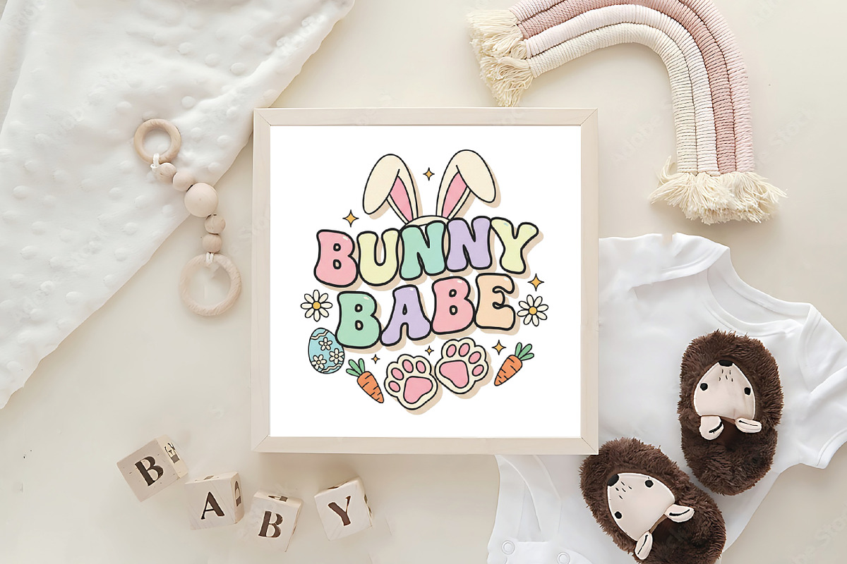 Easter Bunny Babe PNG, an Illustration by CraftArtStudio (Photo 4 of 4)