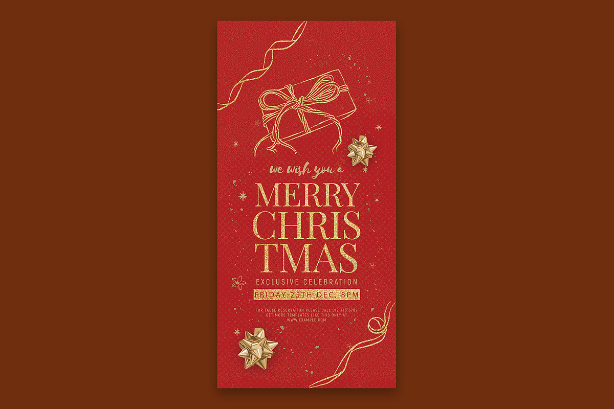 Christmas Flyer Template, a Templates & Theme by Designbuys (Photo 2 of 5)