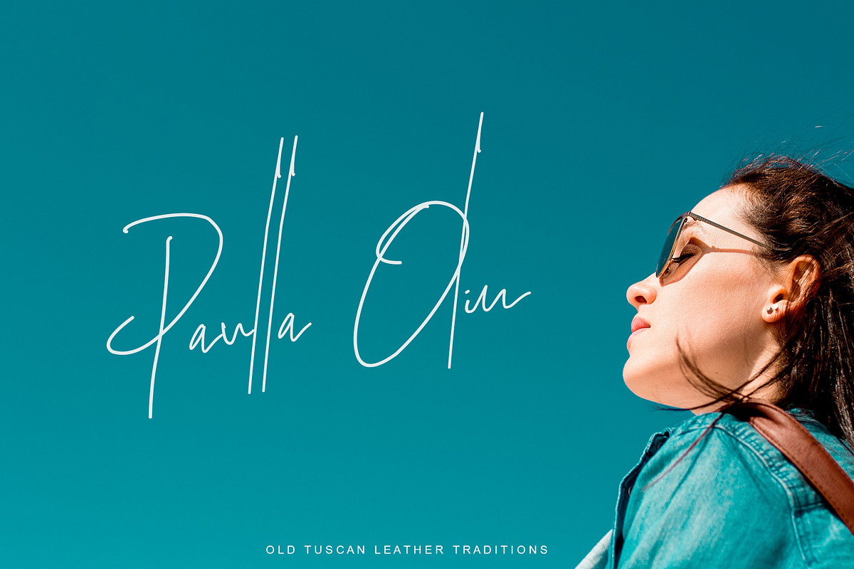 Ruttin Signature Font preview 2
