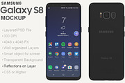 Samsung Galaxy S8 PSD Mockup, an Android Mockup by PSD Mockups (Thumbnail 3 of 7)