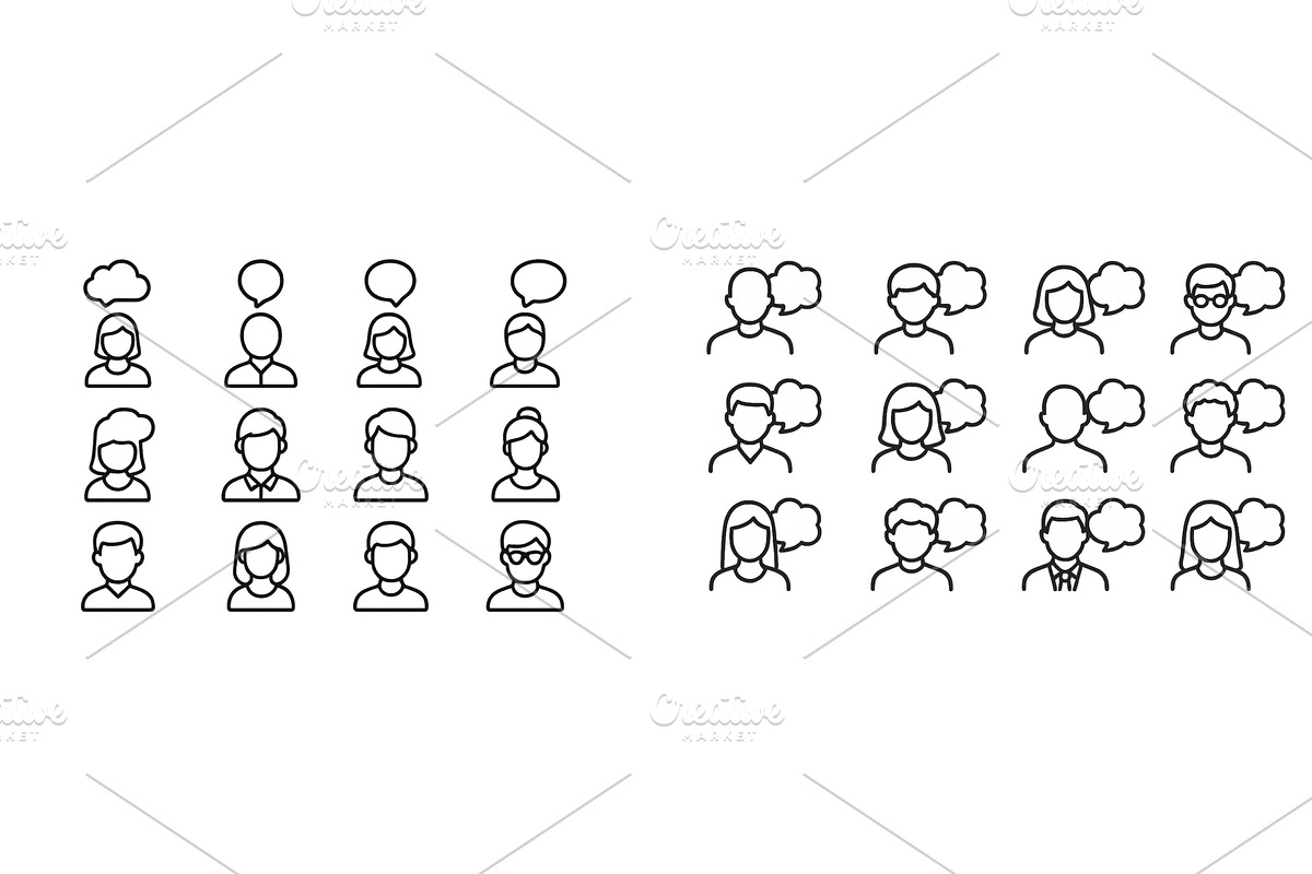 Diverse group of people with speech, a Person Illustration by ZinetroN