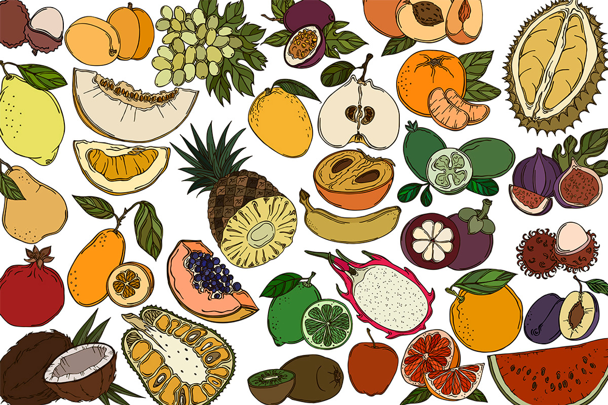 Vector fruit, an Illustration by risovanya (Photo 5 of 9)