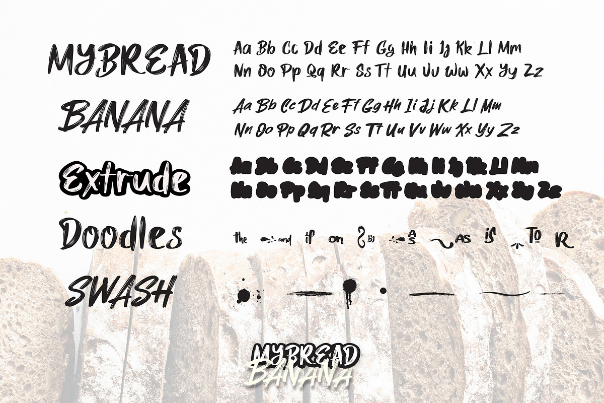 MyBread Banana Font Duo, a Font by D&K Project (Photo 3 of 10)
