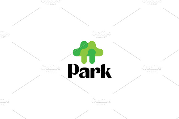 A tree logo from colorful shapes preview 2