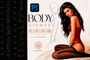 Photoshop Body Stamp Brushes, a Brush Add-On by sundrameda (Thumbnail 1 of 3)