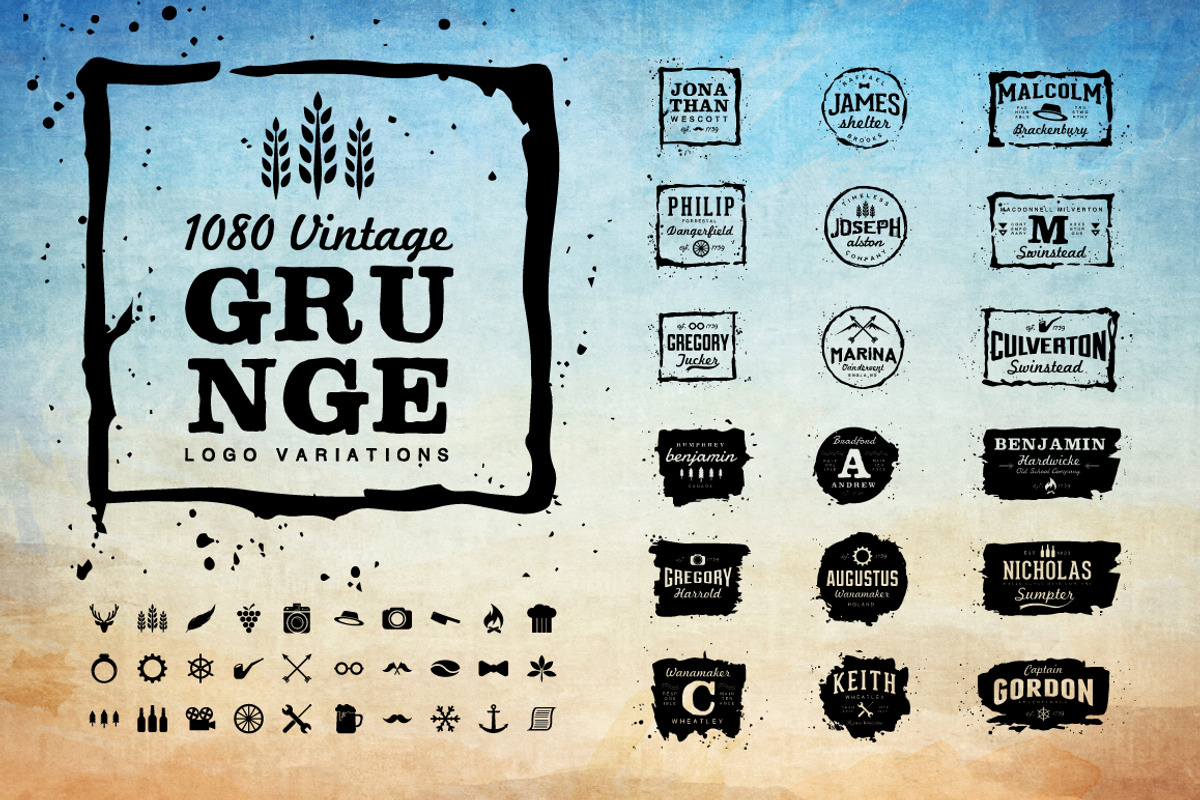 Vintage Logo and Grunge Logo, a Branding & Logo Template by LogoLabs (Photo 1 of 4)
