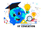 11 International Day of Education, an Education Illustration by denayunebgt (Thumbnail 5 of 5)