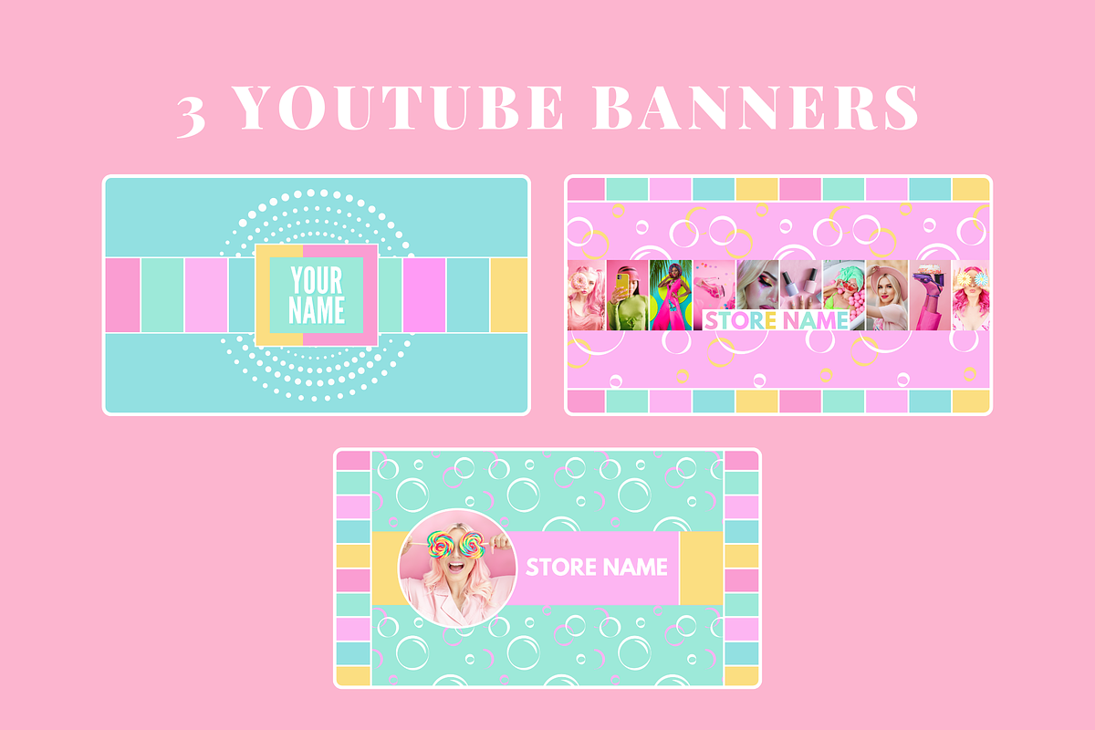 Rainbow Social Media Banners, a Social Media Template by SunshineStudioBoutique (Photo 6 of 8)