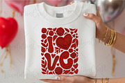 Crochet Valentines Love Floral Png, an Illustration by OK Design (Thumbnail 6 of 6)