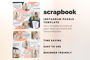 Scrapbook Instagram Puzzle Template, a Social Media Template by Social Assumptions (Thumbnail 1 of 10)