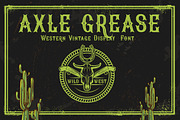 Axle Grease Western Vintage Font, a Serif Font by afahmy (Thumbnail 5 of 5)