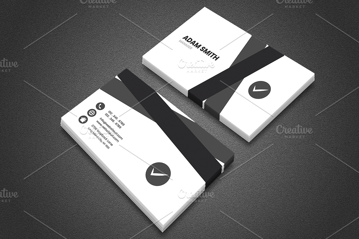 Editable Business Card Template, a Business Card Template by MadeByShahbaz (Photo 1 of 2)