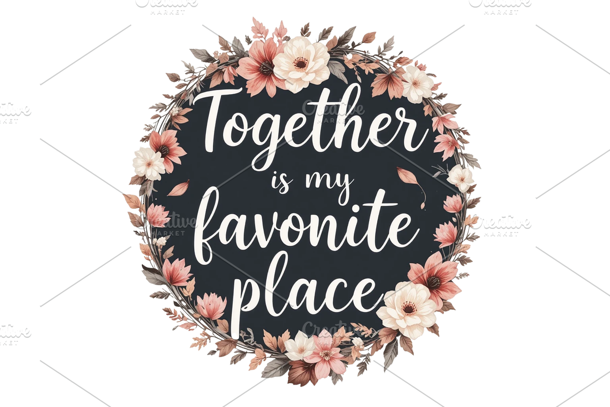 Romantic Love Quote Sublimation, a Seasonal Illustration by Creative design (Photo 6 of 6)