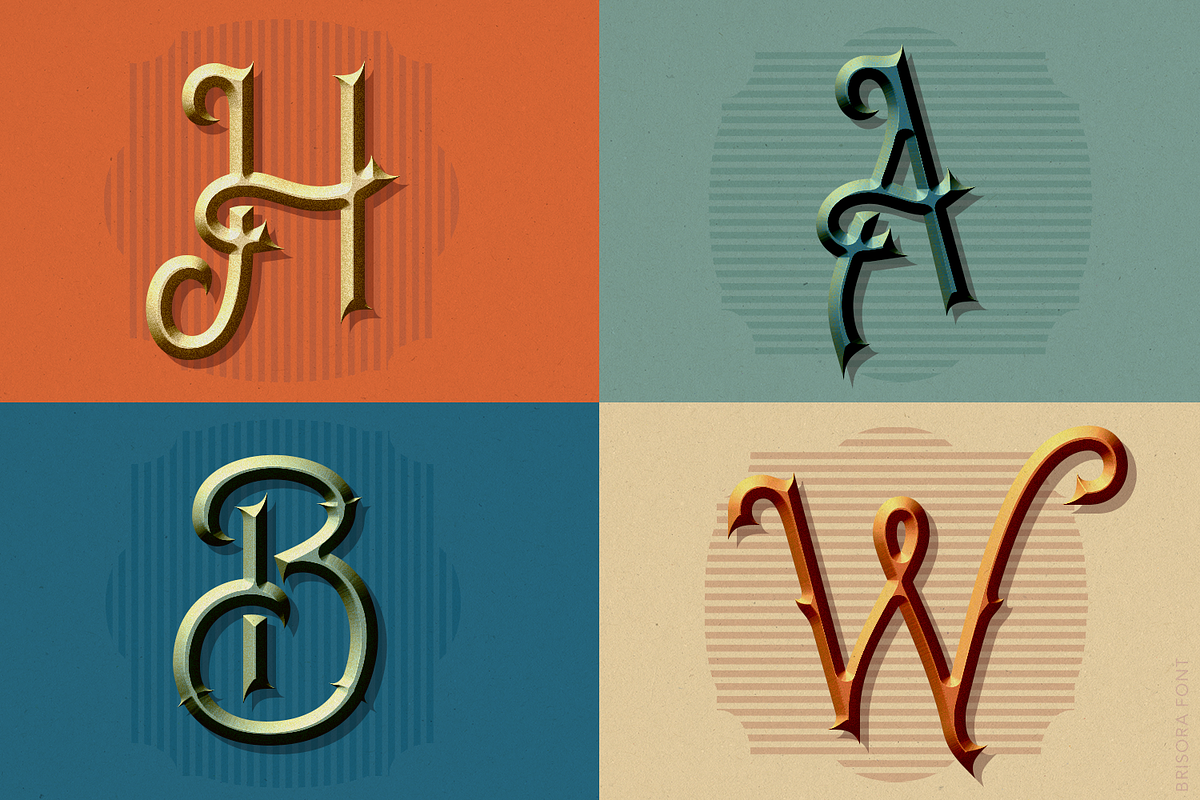 Brisora Victorian typeface, a Blackletter Font by TypeClassHeroes (Photo 4 of 10)