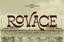 Rovace - Retro Slab Serif Font