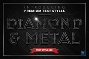 Diamond & Metal #2 - 16 Text Styles, a Layer Style Add-On by Jonas Stensgaard (Thumbnail 3 of 19)