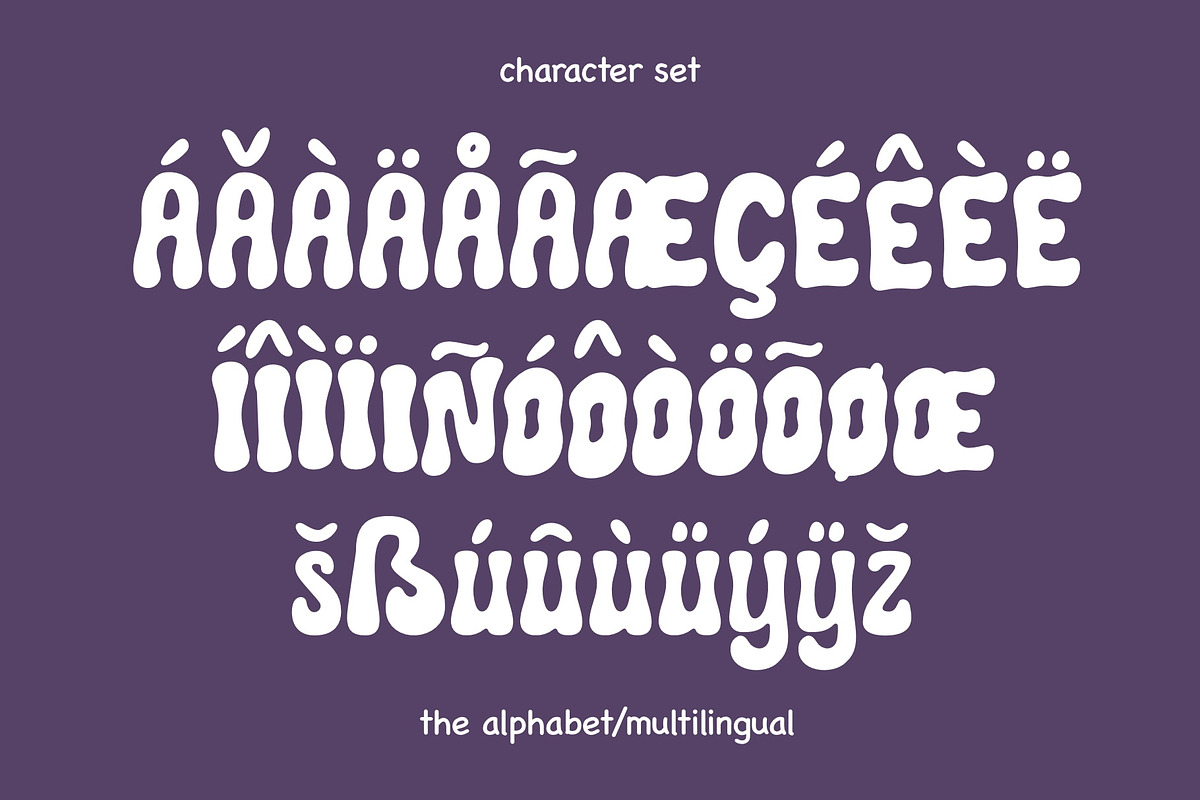 Purple Saturday Font - Groovy Font, a Handwritten Font by ariodsgn (Photo 5 of 7)