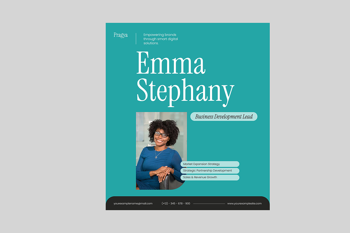 Teal Minimal Startup Email Signature, a Social Media Template by Neermana (Photo 4 of 4)