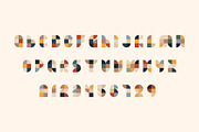 Colorful geometric vector font, a Decorative Illustration by Lawkeeper (Thumbnail 2 of 2)