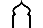 Minimal Islamic Arch Silhouette, an Object Graphic by Creativeshirt (Thumbnail 2 of 17)