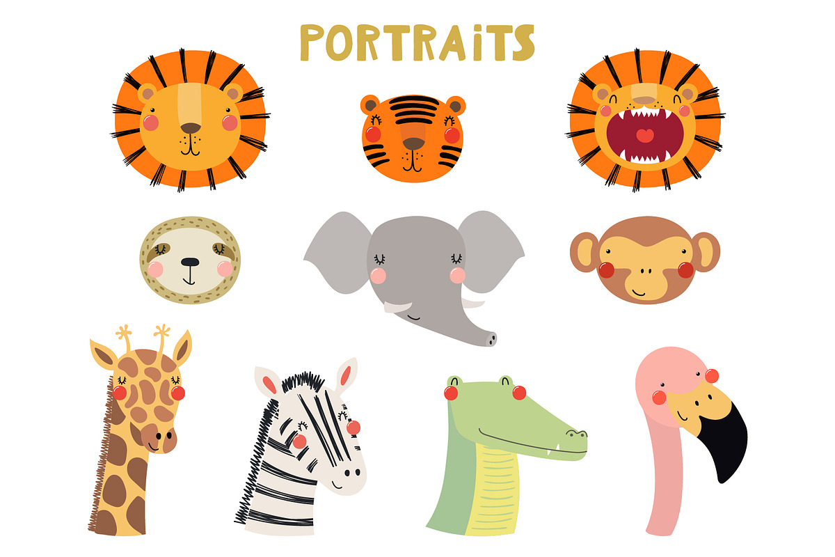 Safari Adventure Animal Graphics, an Animal Illustration by sceptical cactus (Photo 4 of 15)
