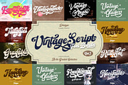Vintage Script Vol 3 Font Bundle, a Script Font by Ditatype (Thumbnail 1 of 12)