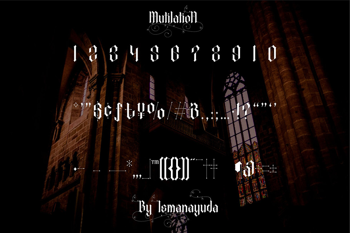MutilatioN, a Blackletter Font by ismanayuda (Photo 7 of 8)