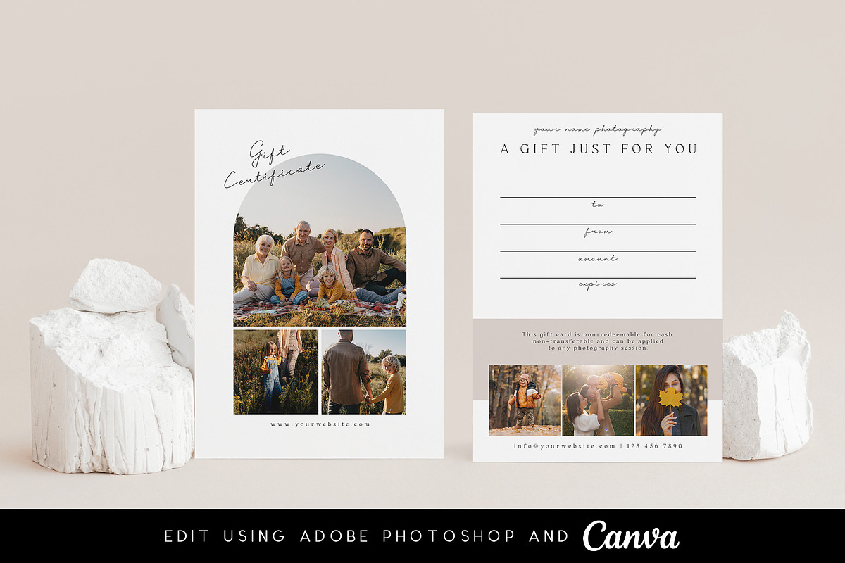 Photography Gift Certificate GIC012, a Card Template by Always