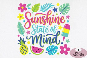 Sunshine State Of Mind PNG, an Illustration by Daily.Designs