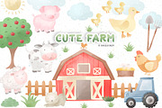 Cute Farm design, an Animal Illustration by designloverstudio (Thumbnail 1 of 3)