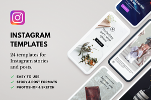 Lush: 24 Instagram Template Bundle