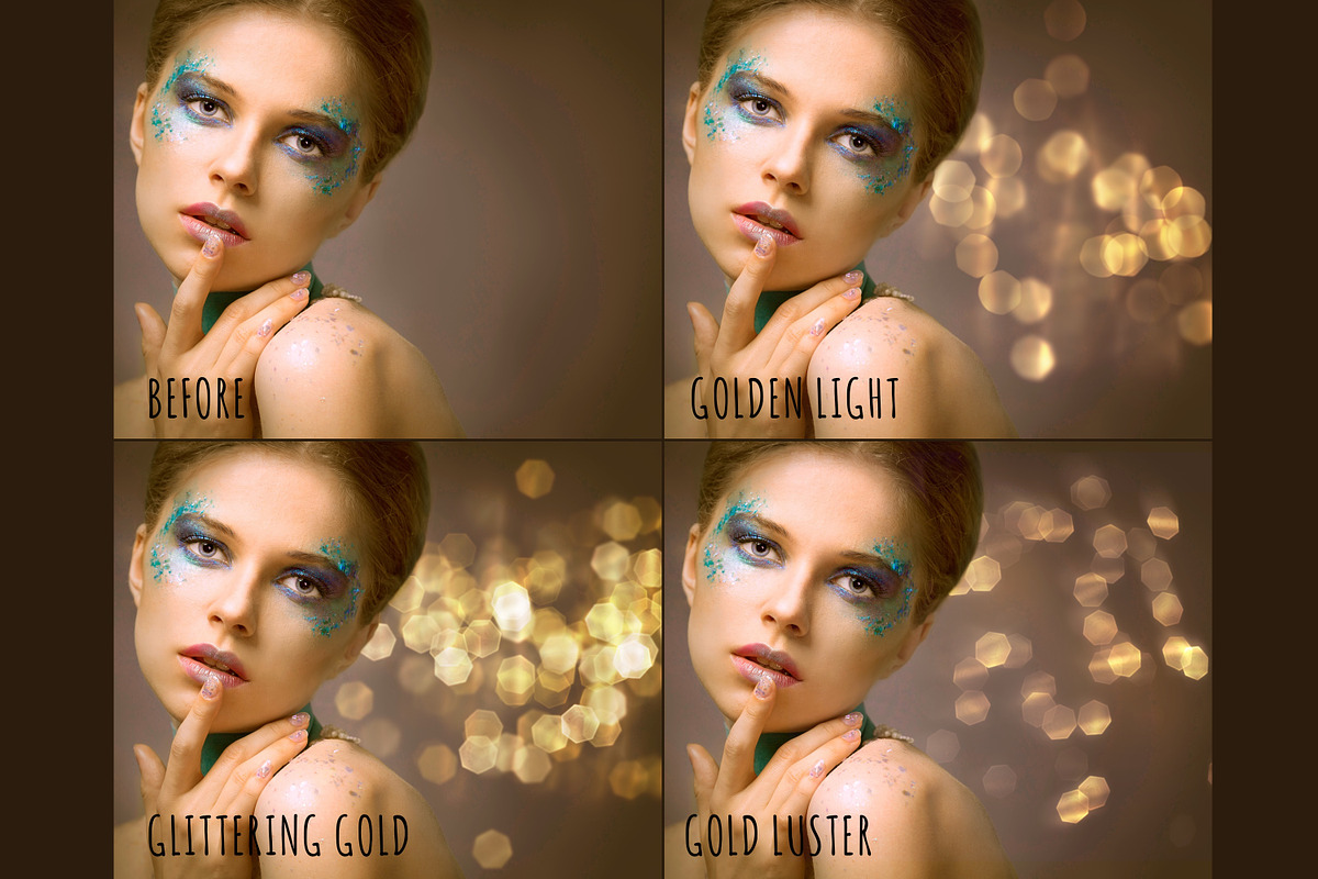 Gold bokeh overlays, an Object Graphic by Paper Farms (Photo 2 of 9)