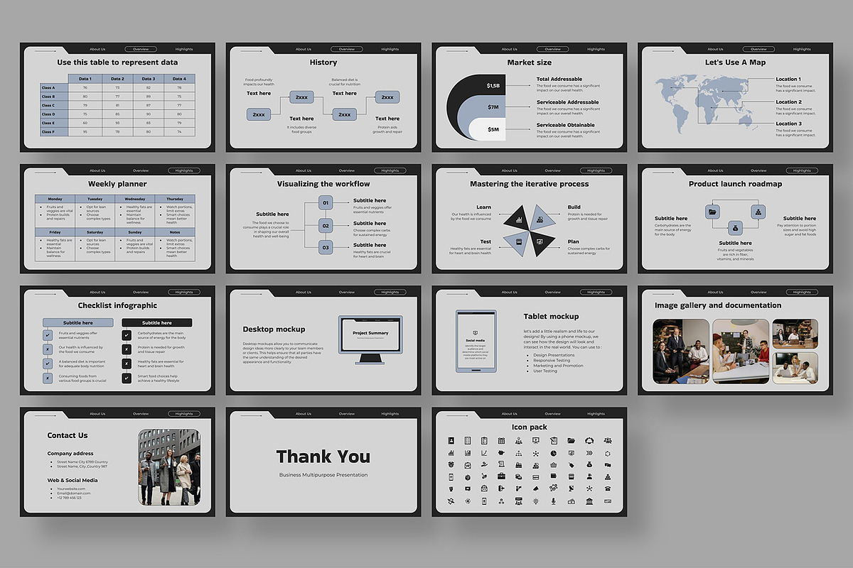 Project Summary Google Slides, a Presentation Template by BumbleGraph Studio (Photo 3 of 3)