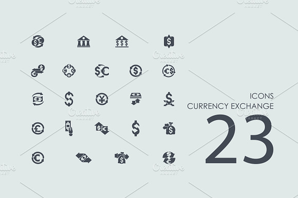 23 Currency Exchange Icons