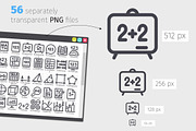 Math Line Icons Set, an Outline Icon by Voysla's Shop (Thumbnail 3 of 4)