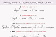 Sophia Ronald // Lovely Script Font, a Script Font by PeachCreme (Thumbnail 3 of 22)