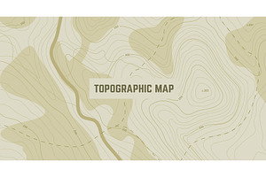 Topographic map background with text, a Texture Illustration by SkyVectors
