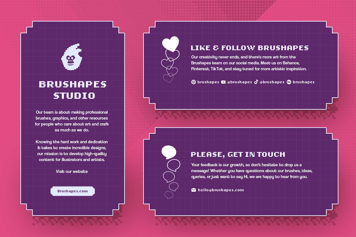 Multi App Pixel Mania Brushes, a Brush Add-On by brushapes.com (Photo 9 of 9)